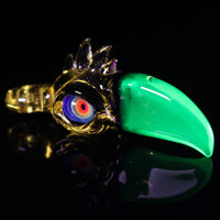 RJ Glass UV Toucan Pendant