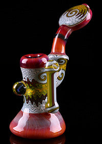 Mitchell Glass Wig Wag Bubbler