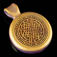 Kravin x GZ Gold Blasted Lucky Ornament Pendant
